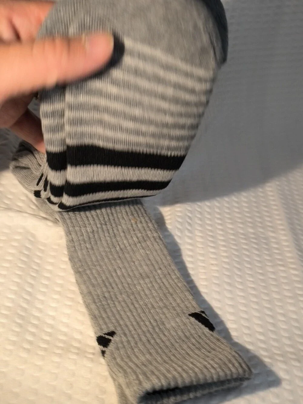 Gray Men’s Adidas Performance Crew Socks - 2 Pairs